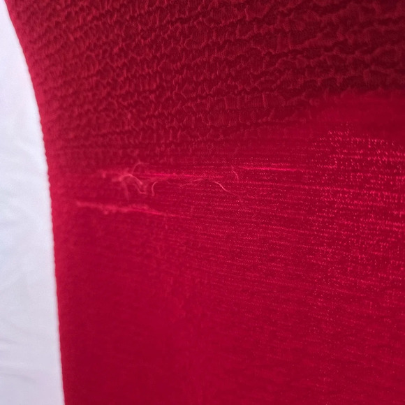 Red Grunge Ripped Stocking Dress NWT - Picture 9 of 11